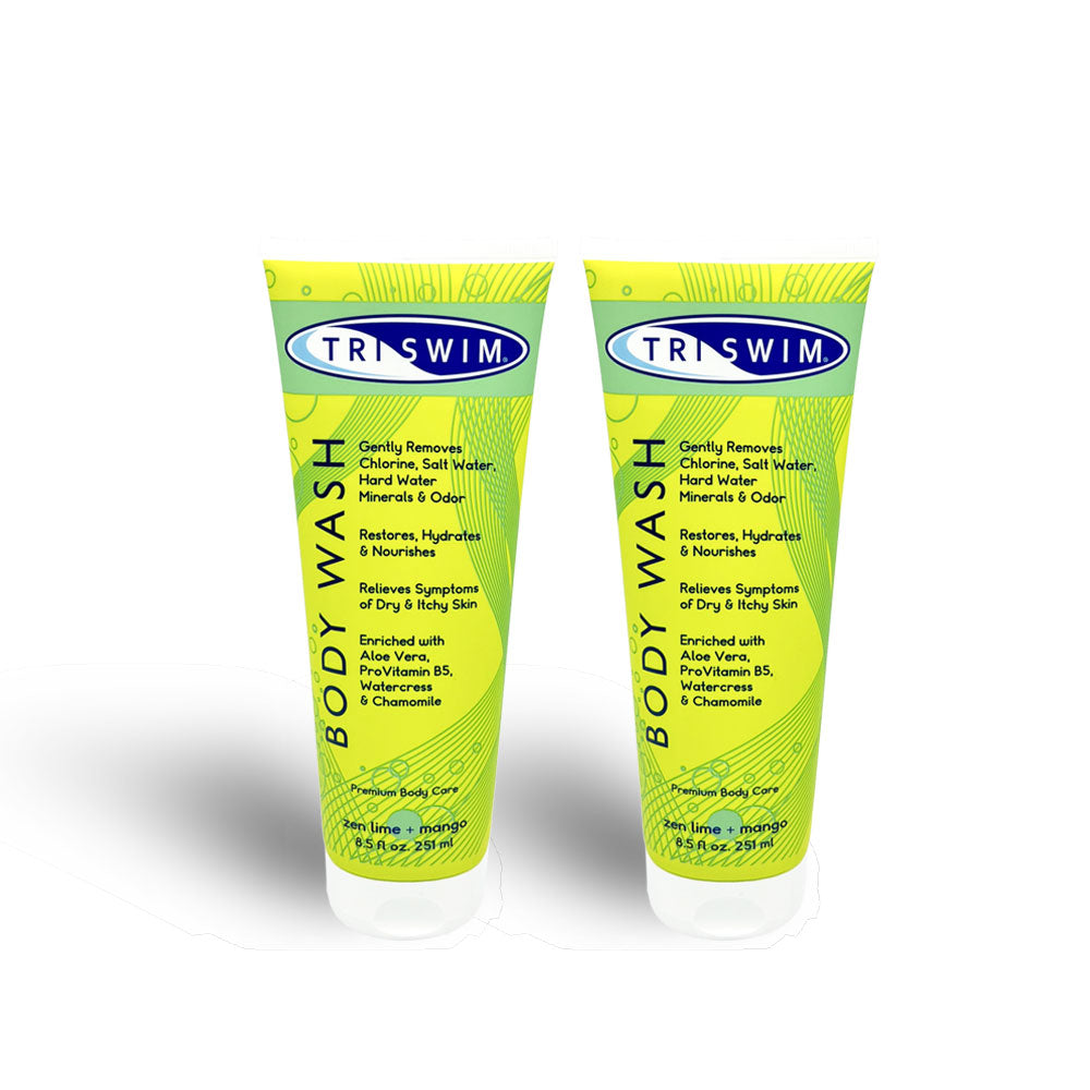 TRISWIM Chlorine Removal Body Wash Bundle 8.5oz | zen lime + mango