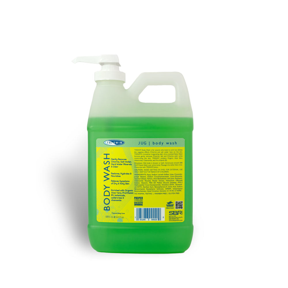 TRISWIM Chlorine Out Body Wash JUG 64oz with pump