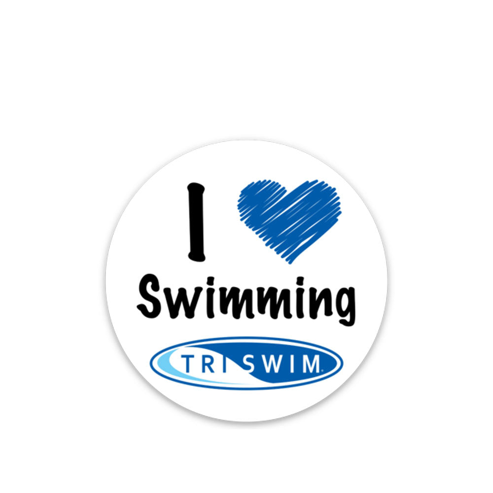 I Love Swimming Sticker