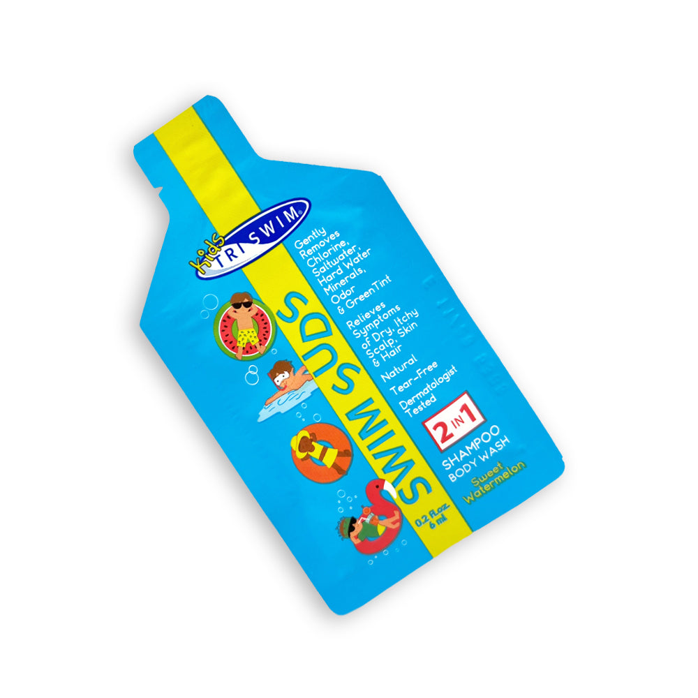 TRISWIM Kids SWIM SUDS Natural Tear-Free Chlorine-Out 2-in-1 Shampoo/Body Wash Sample