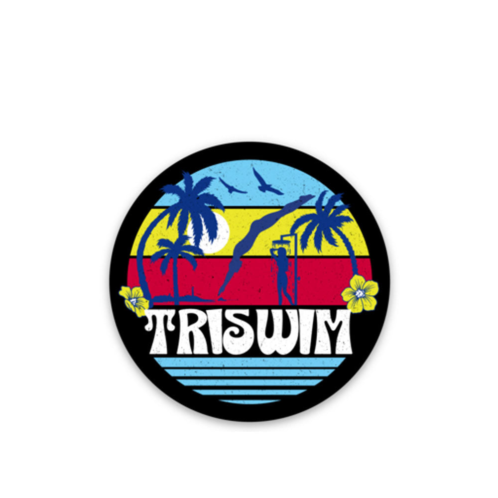 TRISWIM Anniversary Sticker