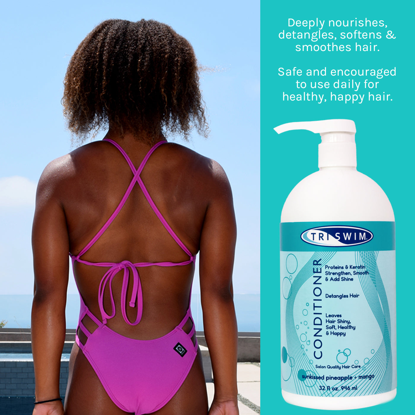 TRISWIM Swimmers Lotion JUG 64oz with pump